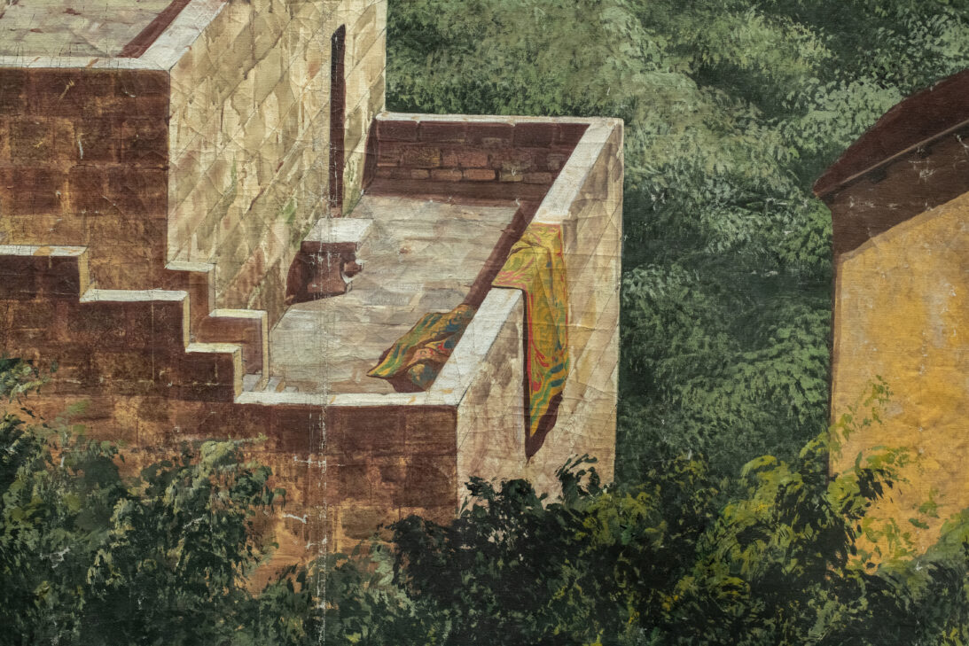 'Vista of Rome' backdrop from Ben-Hur, detail shot
