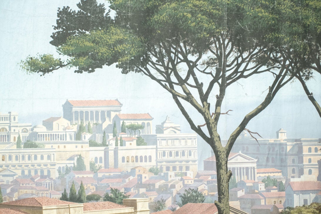 'Vista of Rome' backdrop from Ben-Hur, detail shot