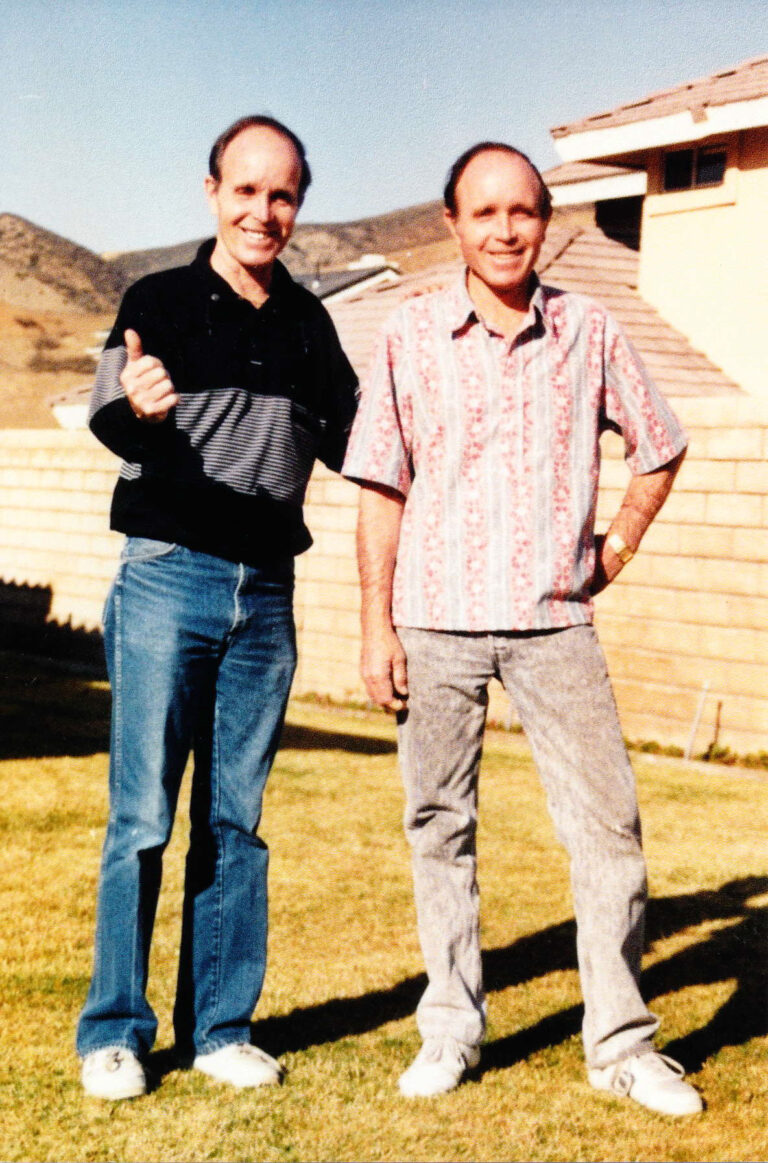 From left to right, brothers Wilbur and Warren Ferrell in the early 1990s