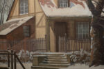 'Exterior view of Brown family residence, Sussex England' backdrop from National Velvet, detail shot