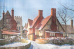 'Exterior Sussex Village, Winter' backdrop from National Velvet