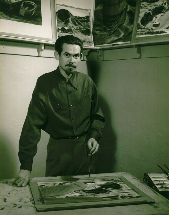 Duncan Spencer in his studio
