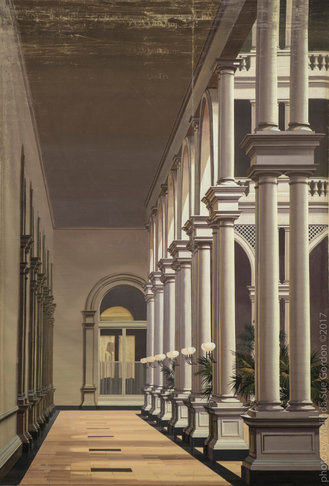 'Colonnade' backdrop from The Law and the Lady