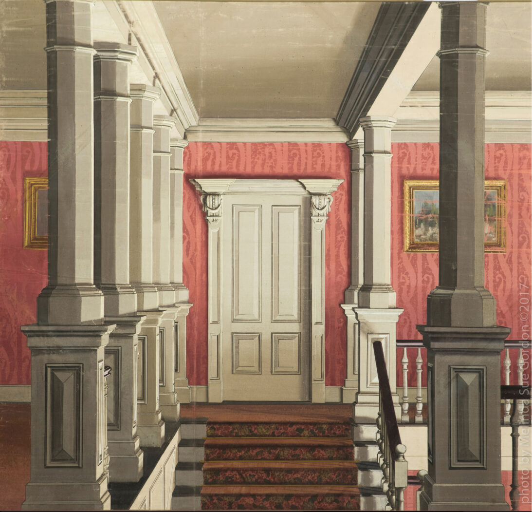 'Upstairs Hallway' backdrop from The Law and the Lady