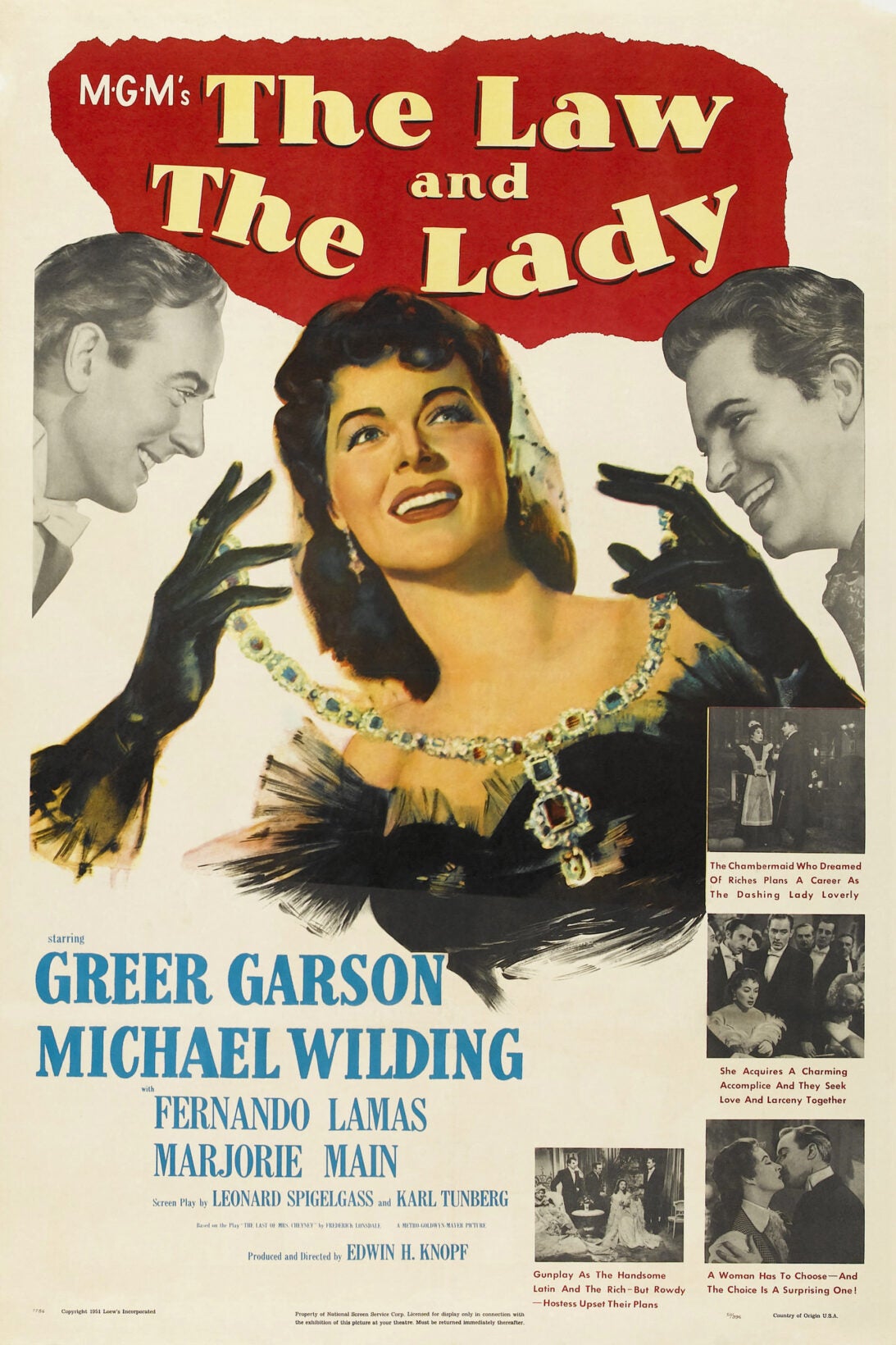 The Law and the Lady (1951) poster