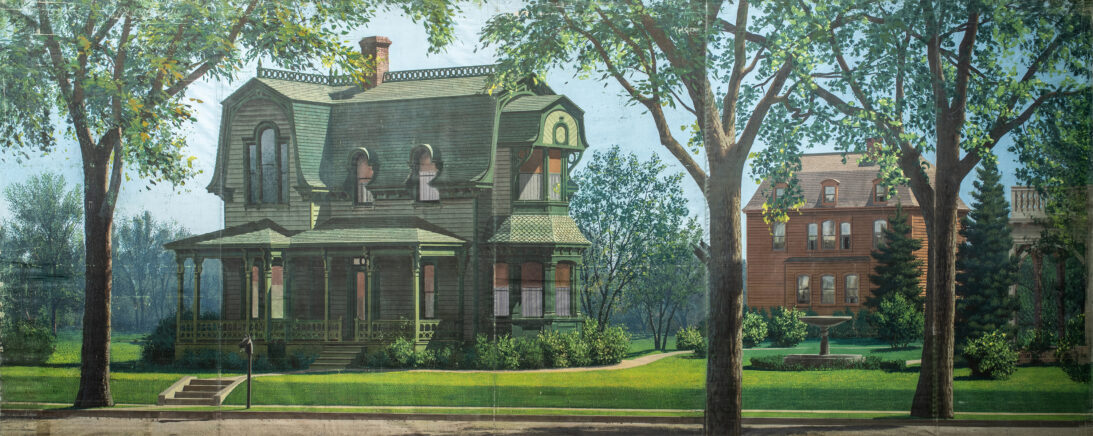 'Victorian Home, Spring' backdrop from The Seventh Cross