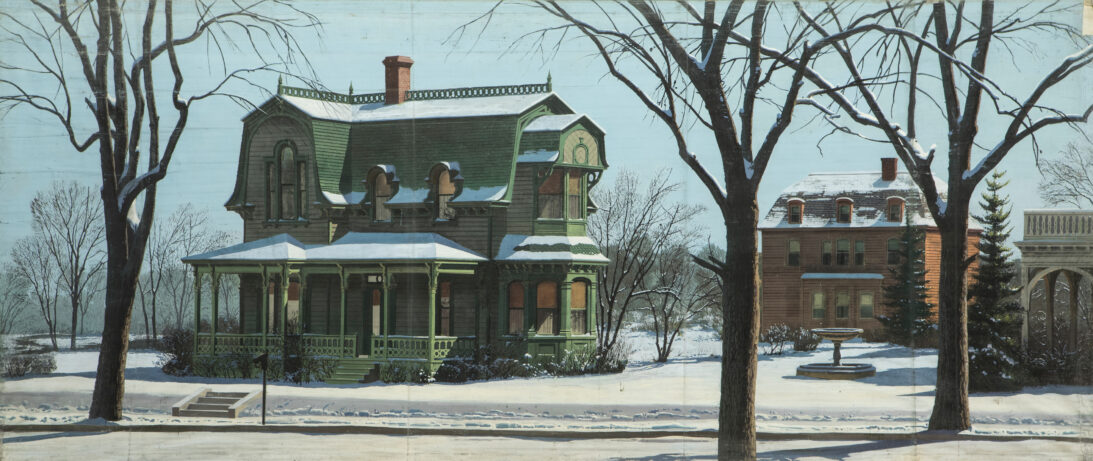 'Victorian Home, Winter' backdrop from The Seventh Cross