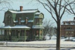 'Victorian Home, Winter' backdrop from The Seventh Cross