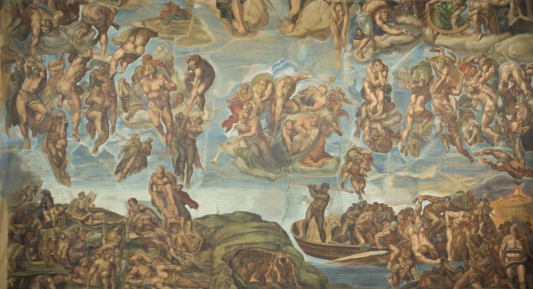 'The Last Judgement, by Michelangelo' backdrop from The Shoes of the Fisherman