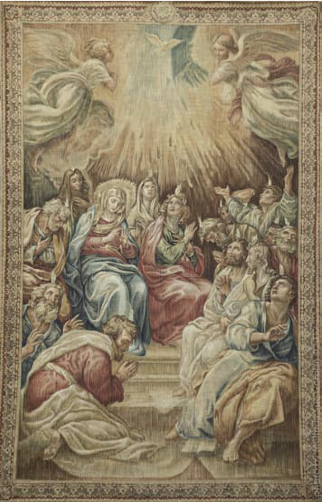 'Tapestry depicting The Pentecost' backdrop from The Shoes of the Fisherman