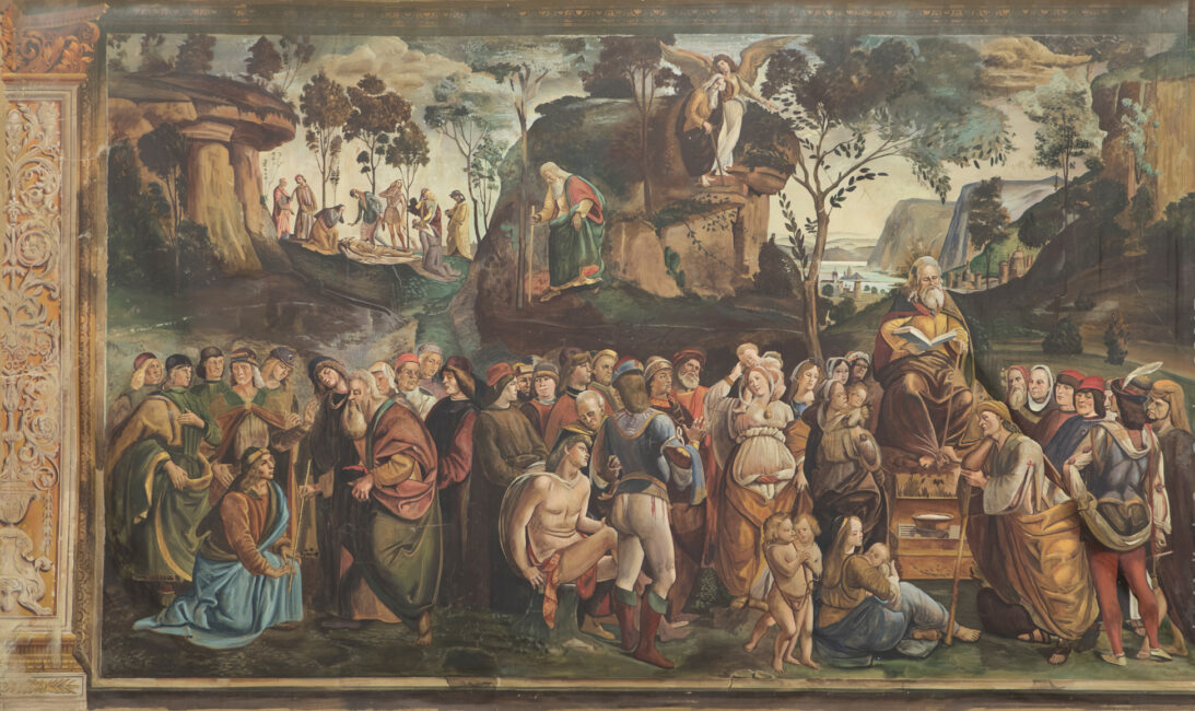 'Testament and Death of Moses, by Signorelli' backdrop from The Shoes of the Fisherman