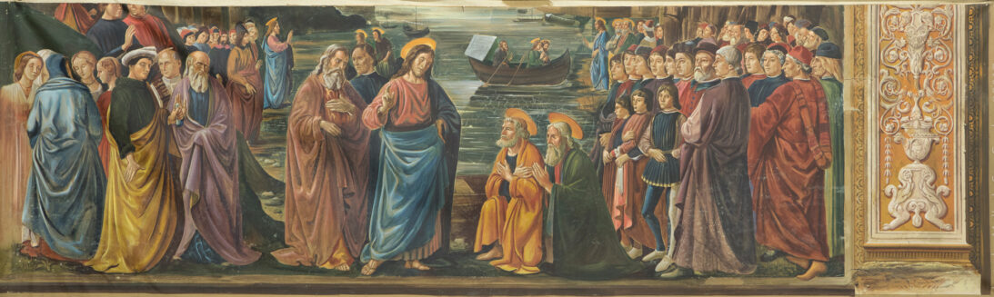 'Vocation of the Apostles, by Ghirlandaio' backdrop from The Shoes of the Fisherman