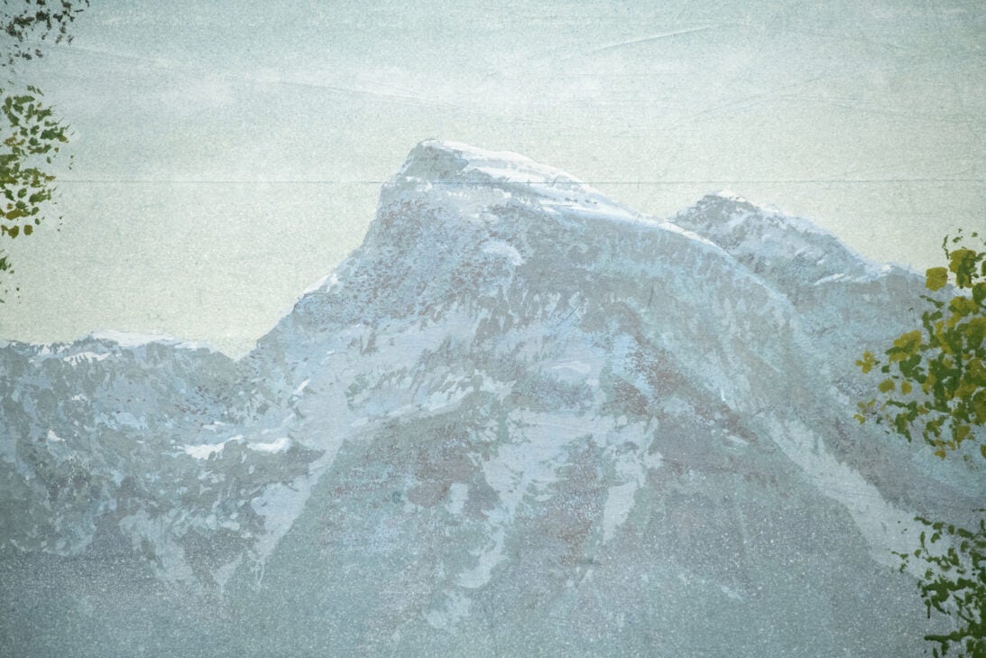 'Von Trapp residence balcony' backdrop from The Sound of Music, detail shot