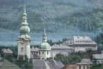 'View of Salzburg' backdrop from The Sound of Music, detail shot