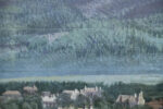 'View of Salzburg' backdrop from The Sound of Music, detail shot