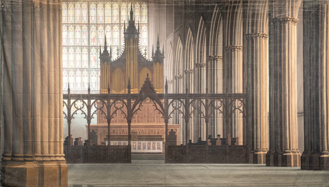 'Cathedral' backdrop from The Student Prince