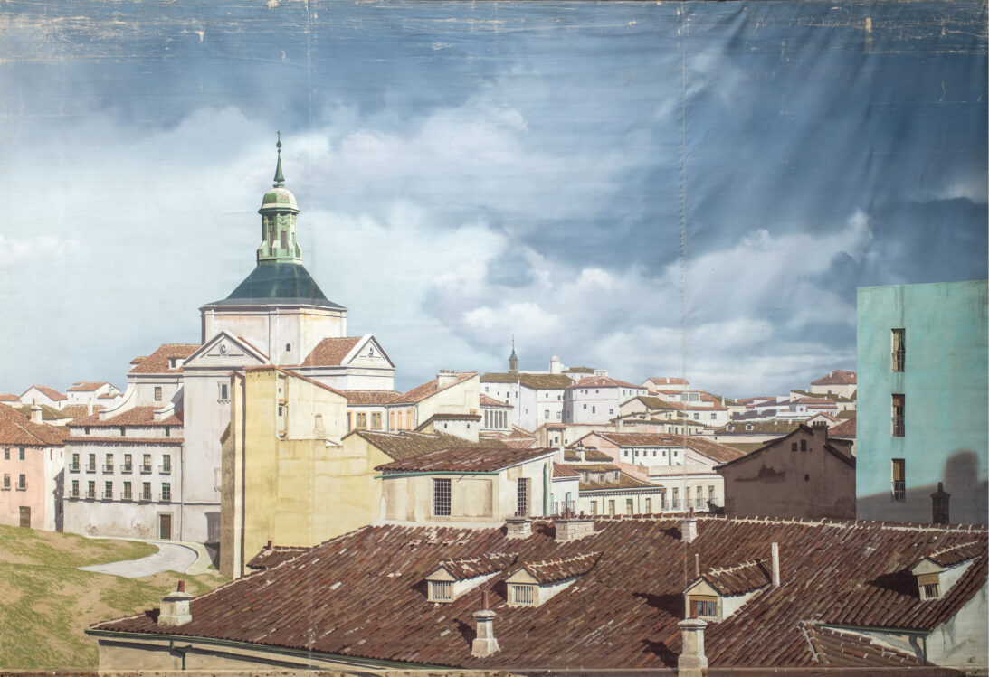 'Madrid Rooftops' backdrop from Tip on a Dead Jockey