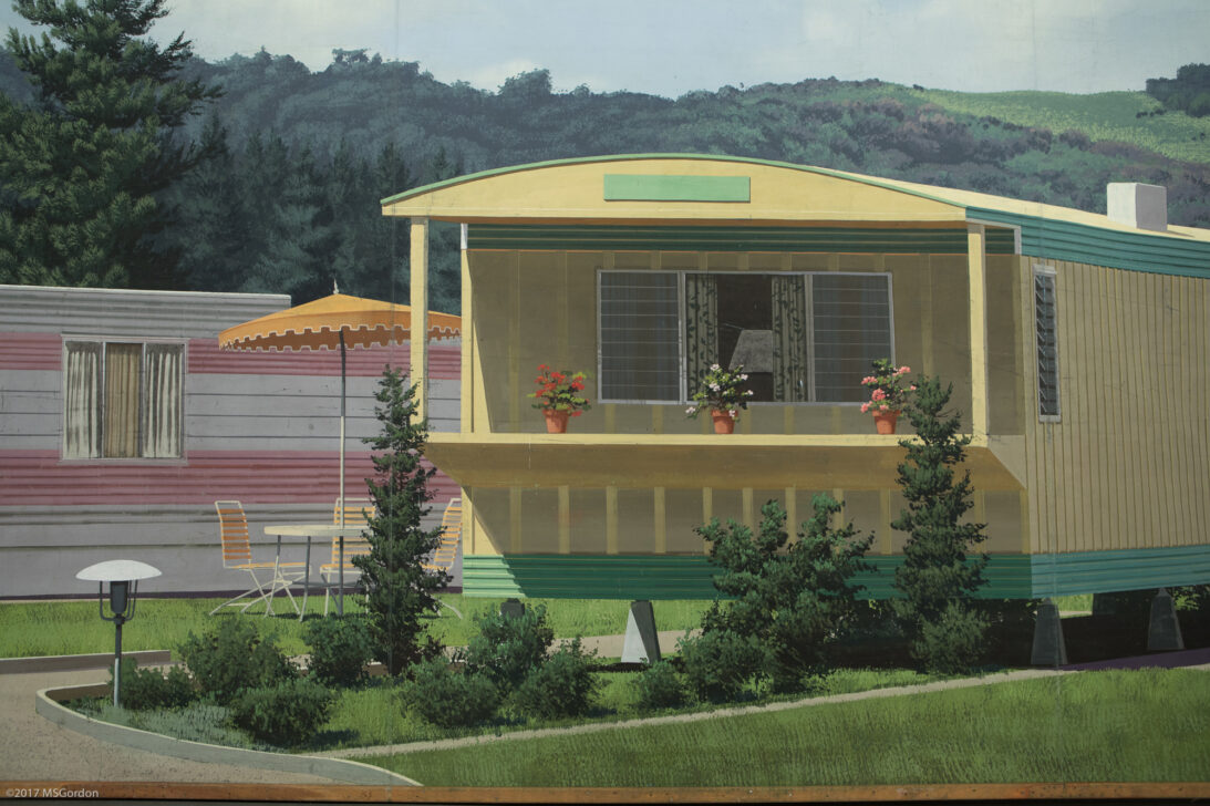 'Trailer Park, Pennsylvania' backdrop from Two Loves, detail shot