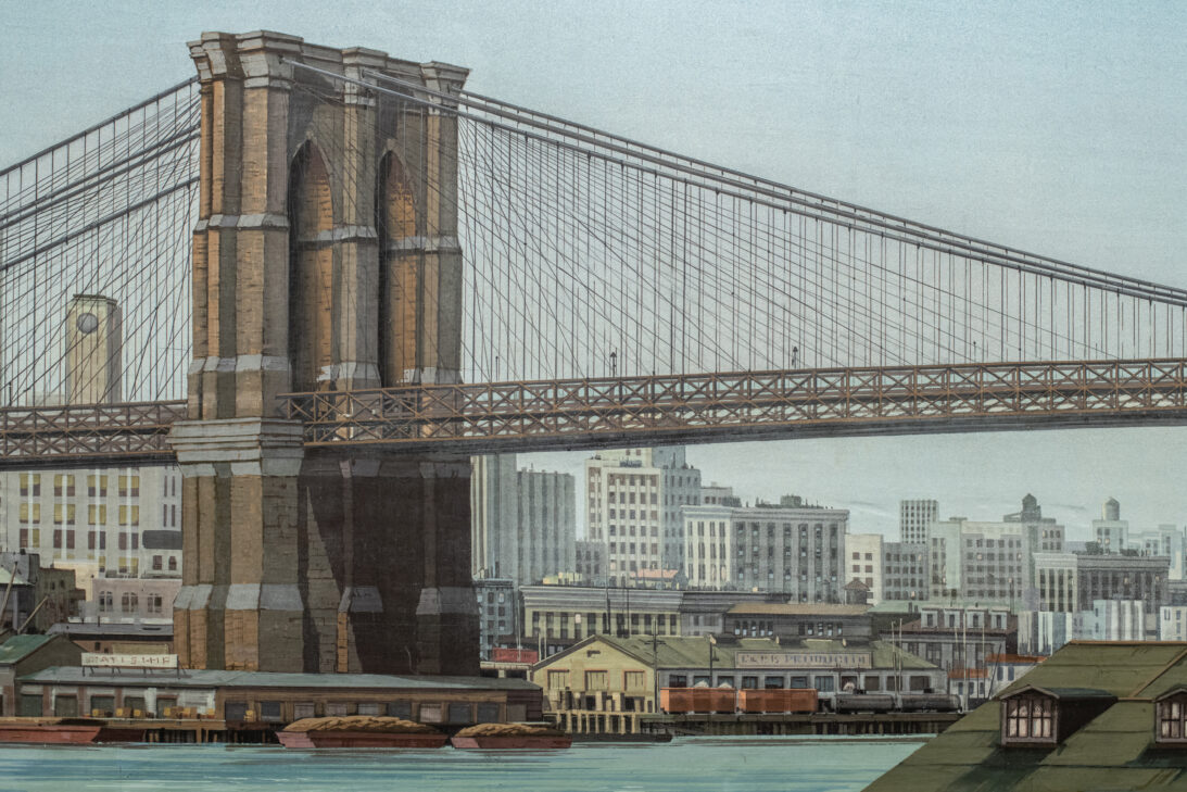'Brooklyn Bridge' backdrop from Unattributed, detail shot