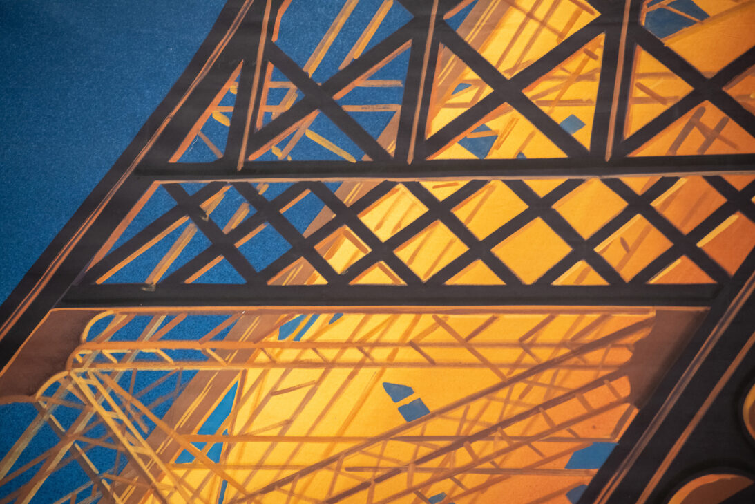 'Eiffel Tower at Night' backdrop from Unattributed, detail shot