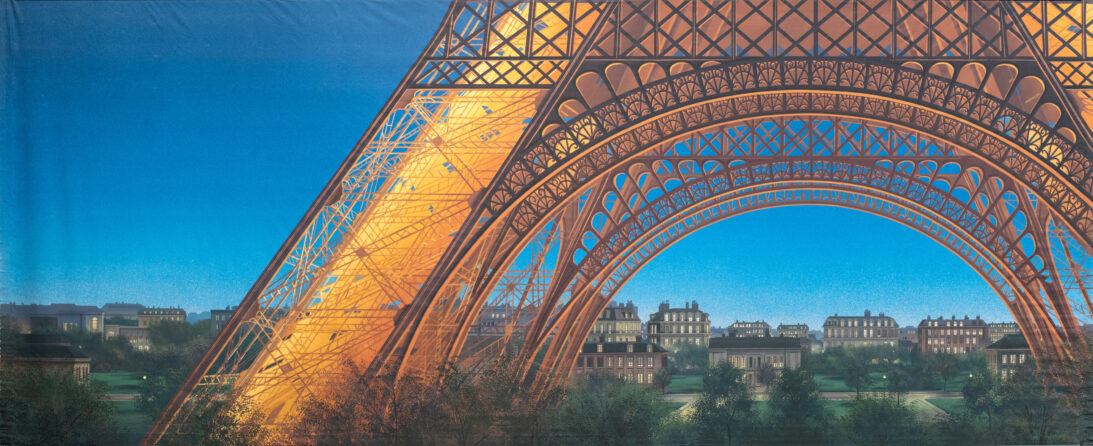 'Eiffel Tower at Night' backdrop from Unattributed