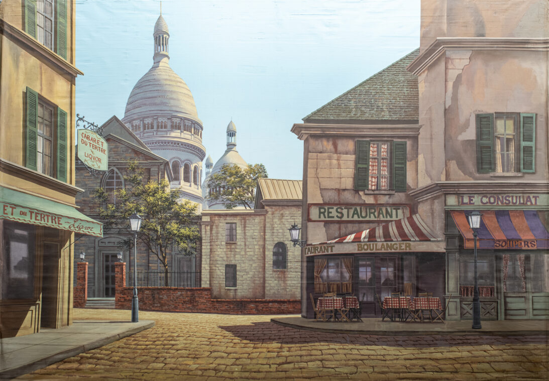 'Montmartre, Paris' backdrop from Unattributed