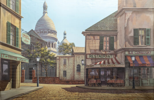 Backdrop from Unattributed: Montmartre, Paris