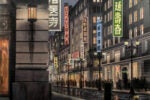 'Tokyo at Night' backdrop from Unattributed