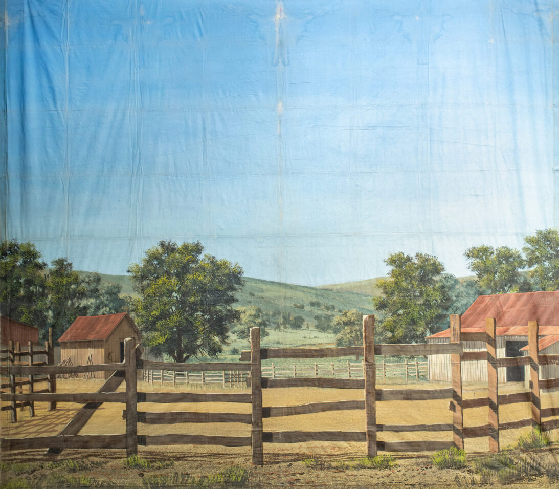 'Western Fence' backdrop from Unattributed