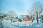 'Rural Farm, Winter' backdrop from Unattributed