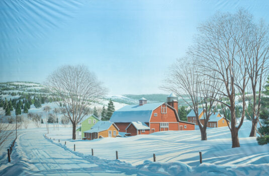 Backdrop from Unattributed: Rural Farm, Winter