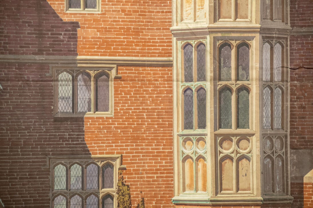 'Hampton Court' backdrop from Young Bess, detail shot