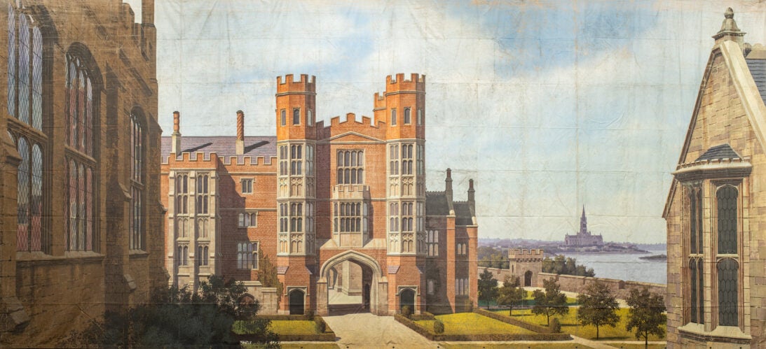 'Hampton Court' backdrop from Young Bess