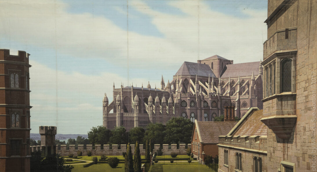 'Westminster Abbey' backdrop from Young Bess